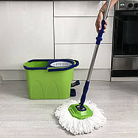Насадка з мікроволокна для швабри AQUAmatic TURBO для вологого прибирання дитячої та спальні GreenWay