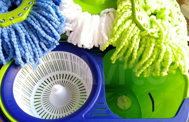 Насадка з мікроволокна для швабри AQUAmatic TURBO для вологого прибирання загальних приміщень GreenWay