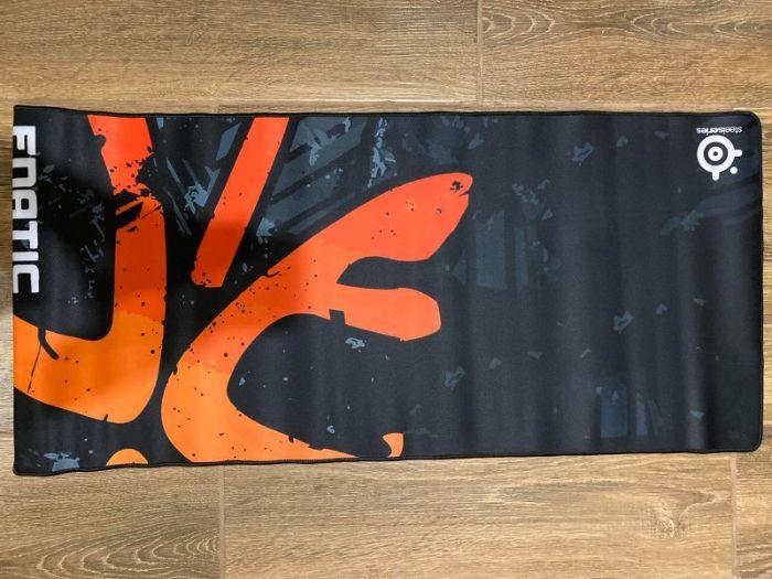 Большой игровой компьютерный коврик для мышки FNATIC 90х40см