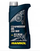 Масло компрессорное MANNOL 1л (Compressor Oil ISO 100)