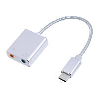 USB 3.0 Звуковой тип с переходник наушники type с Iphone Android Mak Windows AUX MIC адаптер