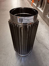 Труба-радіатор для димоходу 0,5 метра AISI Версія Люкс, фото 3