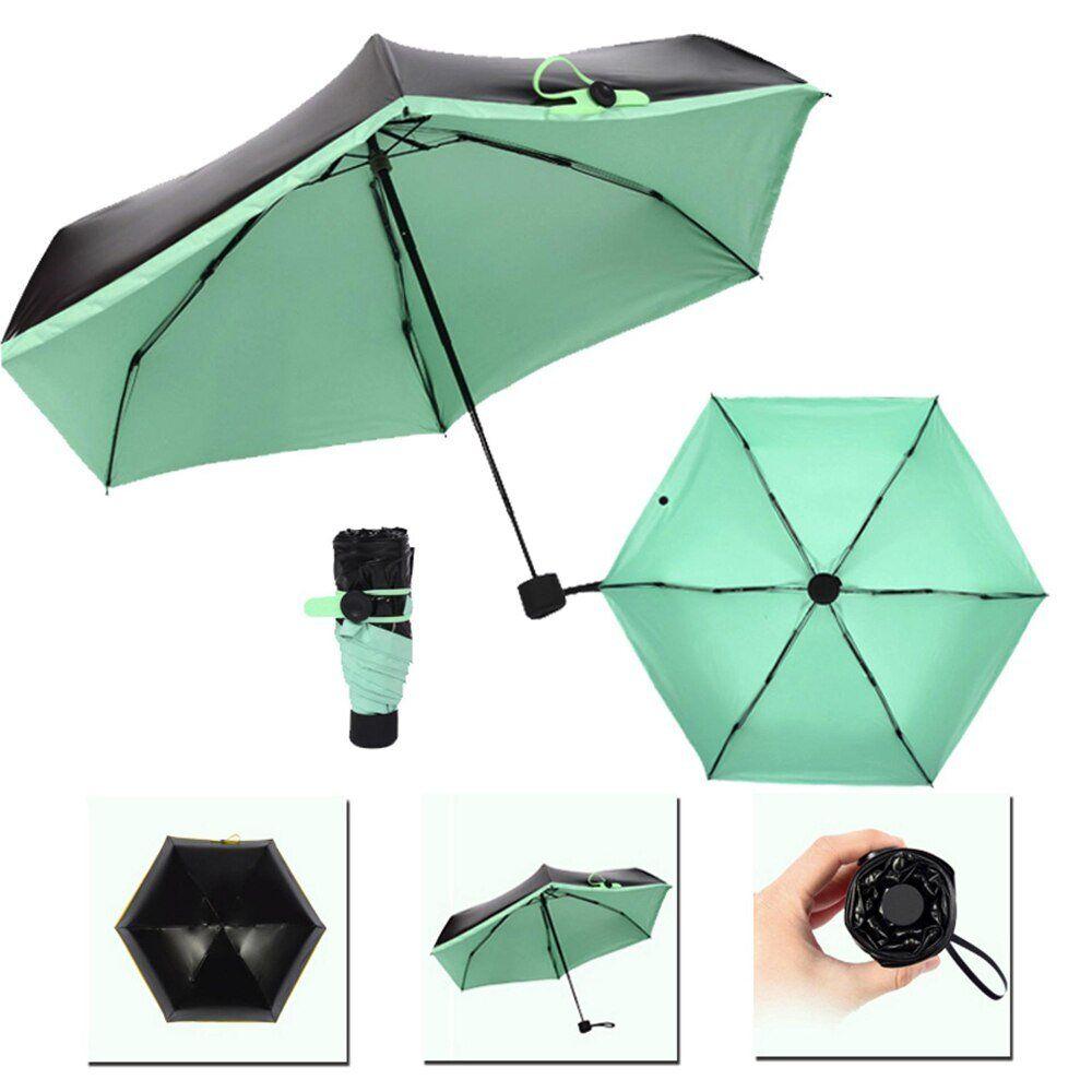 Компактный карманный мини-зонт Pocket Umbrella (мятный) - фото 1 - id-p1293858825