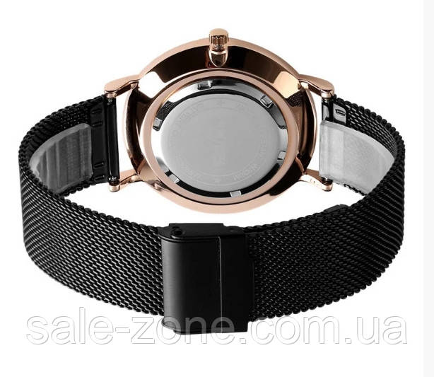 Мужские наручные часы Skmei Tiger 9183 Черные с золотым корпусом - фото 3 - id-p1360728347