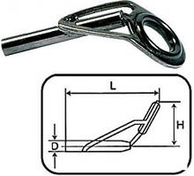 Тюльпан Jaxon #06 H-9.1mm L-19mm D-2mm TS Black Chrom (5)