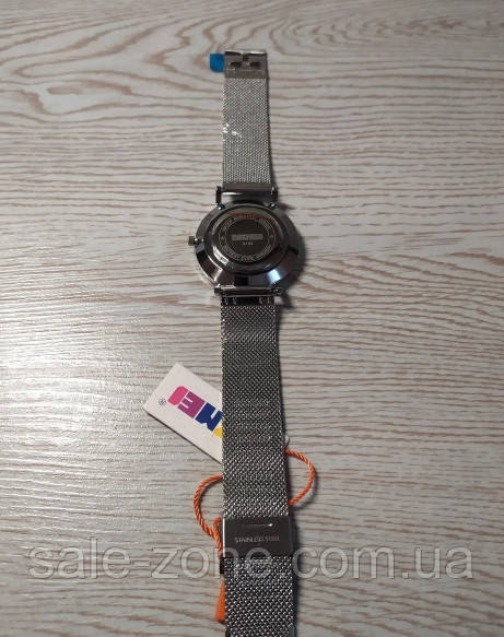 Мужские наручные часы Skmei Tiger 9183 Серебристые с черным циферблатом - фото 6 - id-p1360733992