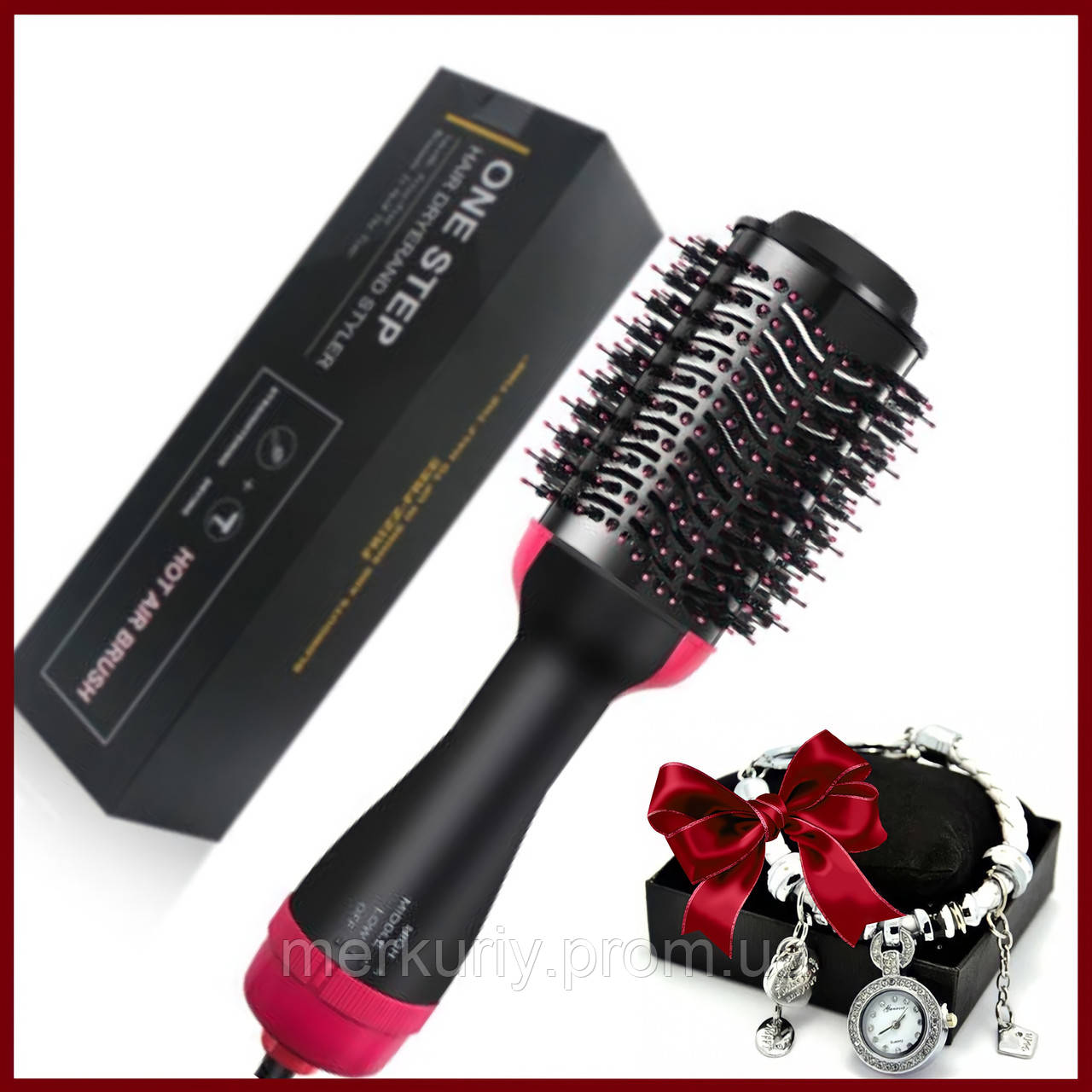 Фен щітка One Step Hair Dryer and Styler 3в1 | Стайлер для укладання волосся One Step 3в1| Гребінець з феном