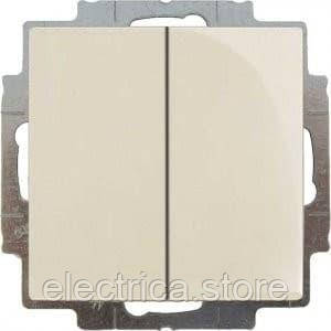 2006/6/6 UC-92-507 Вимикач 2-клавішний прохідний Basic55 слонова кістка 2CKA001012A2151, фото 1