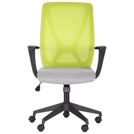 Кресло офисное Nickel Black Synchro сиденье ткань Сидней-20, спинка Сетка SL-06 салатовая (AMF-ТМ) - фото 3 - id-p1360744499