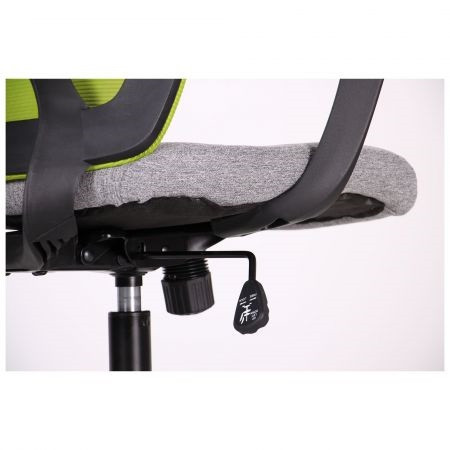 Кресло офисное Nickel Black Synchro сиденье ткань Сидней-20, спинка Сетка SL-06 салатовая (AMF-ТМ) - фото 7 - id-p1360744499
