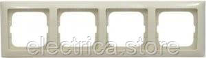2514-92-507 Рамка 4-пости Basic55 слонова кістка 2CKA001725A1487, фото 1