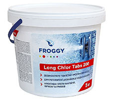 Медленнорастворимые таблетки Froggy Long Chlor Tabs (5 кг)