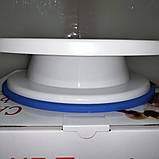 Підставка для торта обертається з силіконовим дном Ф=28см, h＝6,5 см, фото 2