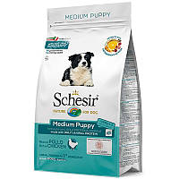 Сухой корм для щенков средних пород Schesir (Шезир) Dog Medium Puppy с курицей 3 кг