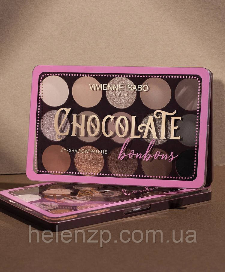 VIVIENNE SABO Палетка теней CHOCOLATE BONBONS, 15 цветов, цена 507 грн ...