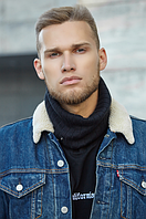 Снуд чоловічий теплий чорний