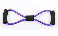 Еспандер трубчастий Вісімка FI-3947 (TPR джгут, d-11x2,1мм, l-100см, ручка неопрен, кольори в асортименті), фото 7