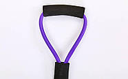 Еспандер трубчастий Вісімка FI-3947 (TPR джгут, d-11x2,1мм, l-100см, ручка неопрен, кольори в асортименті), фото 8