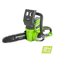Ланцюгова пила акумуляторна Greenworks G24CS25 (24 В, без АКБ)