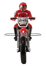 Радіокерована модель Мотоцикл 1:4 Himoto Burstout MX400 Brushed (червоний), фото 3