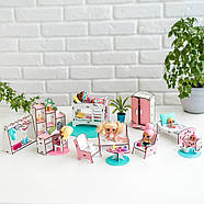 Великий набір "Будинок Пригод рожевий для LOL" ляльковий будиночок NestWood з меблями і аксесуарами, фото 6