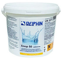 Таблетки швидкого хлору Delphin Хлор 50 (5 кг)