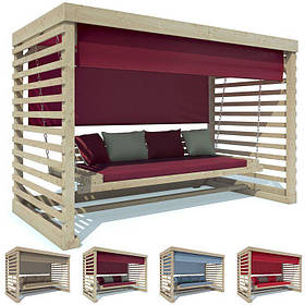 Садова гойдалка в стилі LOFT 2.45х2.1х1.45 м. (Pavilion - 43)
