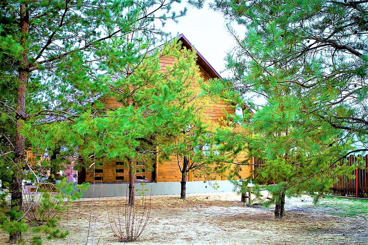 Деревянный дом из термобруса с верандой 74,1 м2. от производителя Thermo Wooden House 003 - фото 4 - id-p1360776420