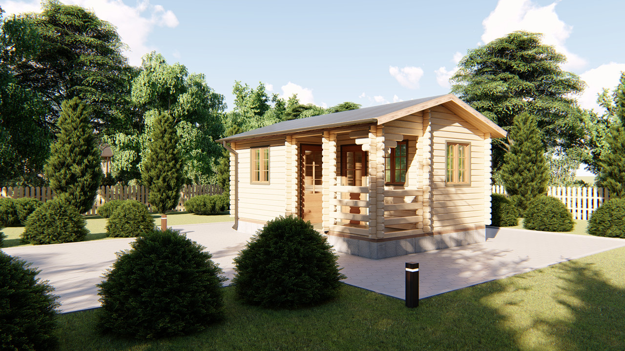 Дерев'яний будинок з термобруса 24 м2 від виробника Thermo Wooden House 007