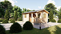 Деревянный дом из термобруса 24 м2 от производителя Thermo Wooden House 007