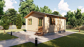 Дерев'яний будинок із термобрусу 28 м2 від виробника Thermo Wooden House 010