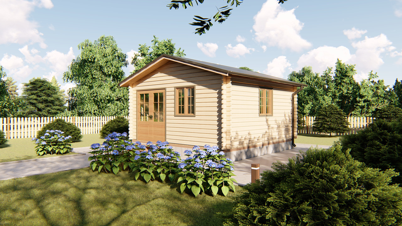 Садовий будиночок 5х5м з бруса в Україні від виробника Thermowood Production Ukraine