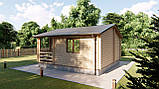 Будиночок дерев'яний садовий для дачі з профільованого бруса 6х6м від виробника Thermowood Production Ukrain, фото 2