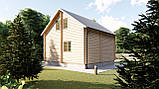 Дачний будинок 6х6м з бруса з мансардою в Україні від виробника Thermowood Production Ukraine, фото 2