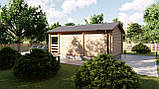 Будинок дерев'яний збірний з профільованого бруса 7,1х4,4м від виробника Thermowood Production Ukraine, фото 4