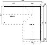 Будинок з термодеревини 21 м2. Будівництво будинків з термобруса в Україні Thermo Wooden House 040, фото 2