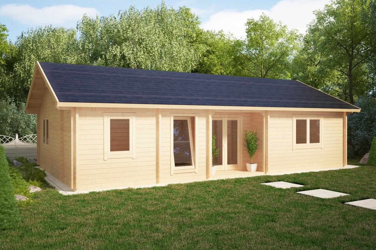Будинок з термобруса 72 м2. від виробника Thermo Wooden House 048