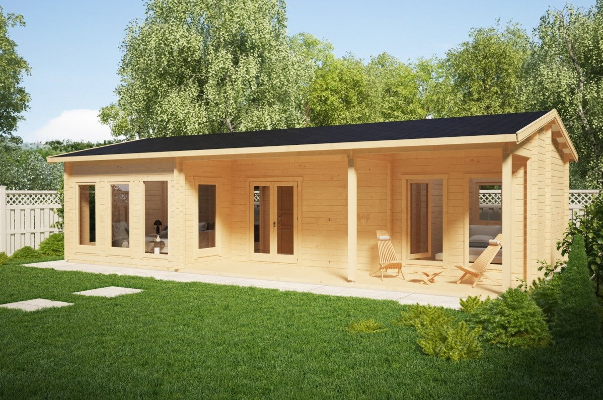 Будинок з термобруса 66 м2. від виробника Thermo Wooden House 053