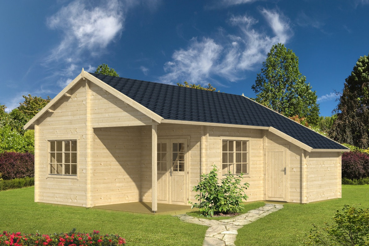 Будинок з термобруса 56 м2. від виробника Thermo Wooden House 058