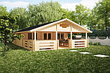 Дерев'яний будинок з термобруса 84 м2. Кредитування будівництва дерев'яних будинків Thermo Wooden House 063, фото 3
