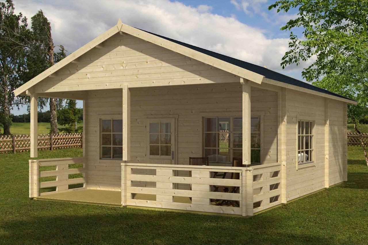 Будинок дерев'яний із профільованого бруса 6х6.5м від виробника Thermowood Production Ukraine, фото 1
