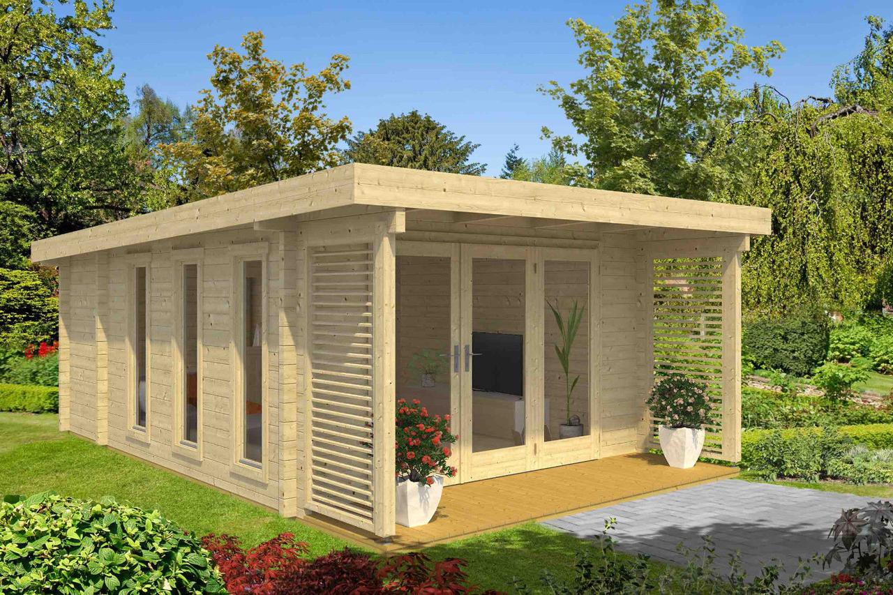 Будинок з термообробленого бруса 35 м2 від виробника. Thermo Wooden House 108