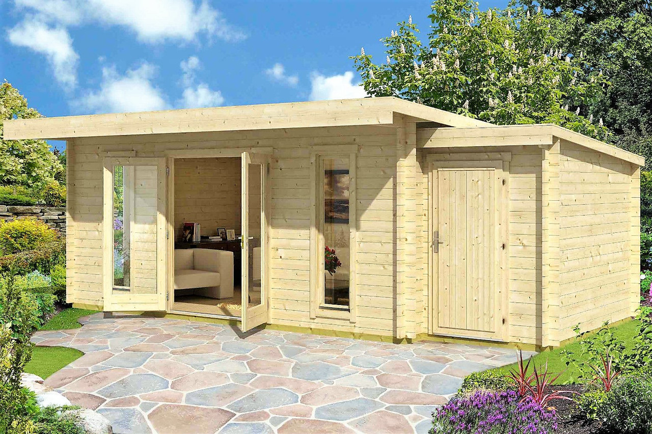 Будинок з термообробленого бруса 21,45 м2 від виробника. Thermo Wooden House 111