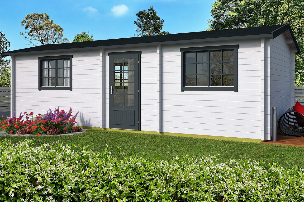 Будинок дерев'яний із профільованого бруса 8,4х3,5 м від виробника Thermowood Production Ukraine, фото 1