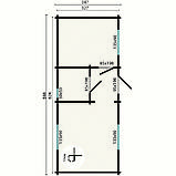Будинок дерев'яний із профільованого бруса 8,4х3,5 м від виробника Thermowood Production Ukraine, фото 3