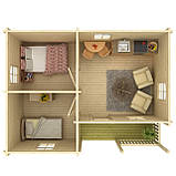 Будинок з термообробленого бруса 29,14 м2. від виробника Thermo Wooden House 135, фото 4
