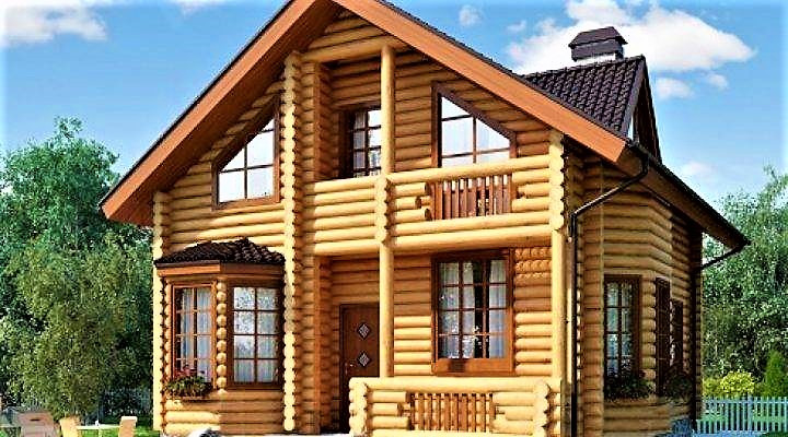 Будинок з оциліндрованої колоди 11х9 м