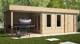 Альтанка з термомодифицированного бруса 24 м2 від виробника Thermo Outdoor Gazebo 051