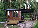 Альтанка з термомодифицированного бруса 22,32 м2 від виробника Thermo Outdoor Gazebo 117, фото 3