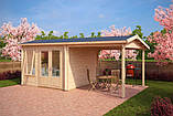 Альтанка з термомодифицированного бруса 22,32 м2 від виробника Thermo Outdoor Gazebo 117, фото 4